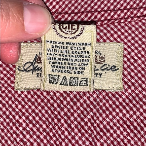 American Rag Mens Button Down Plaid Long Sleeve Shirt Size Medium - Picture 7 of 8